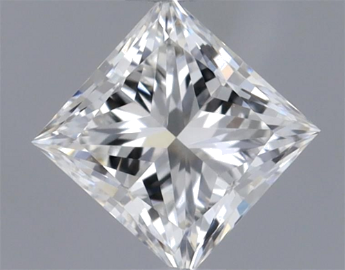 0.3 carat F-VVS2 Natūralus Princess Deimantas (1)