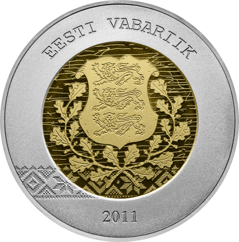 2011 Эстония Набор монет 10 и 20 евро (5)