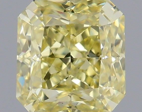 0.53 carat Fancy Yellow-VS2 Natūralus Radiant Deimantas (1)