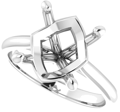 Sužadėtuvių Žiedas „Solitaire“ 585 Baltojo Aukso Oval 12mm x 10mm (5)