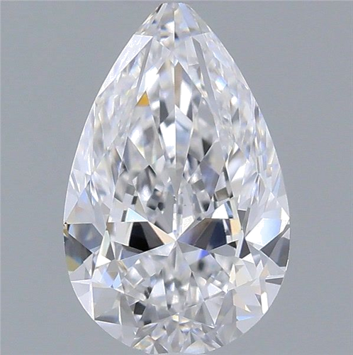 0.6 carat D-VS2 Natūralus Pear Deimantas (1)