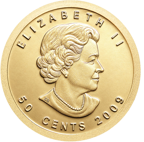 1/25 oz Кленовый лист Канада Золотая монета (2)