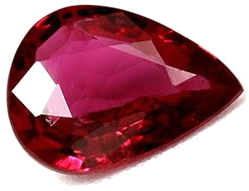 0.61 carat RED Pear Rubinas (1)