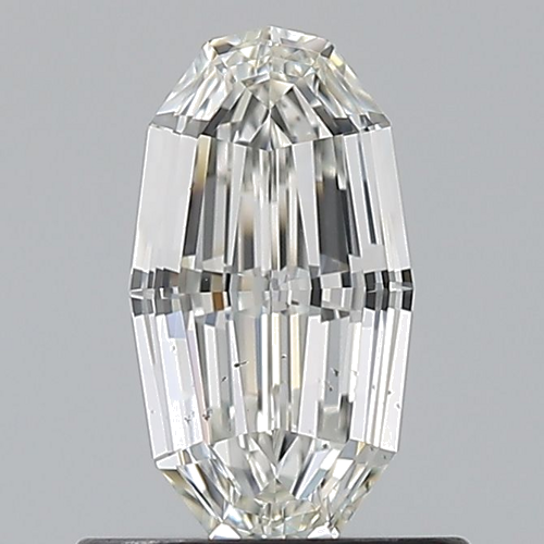 0.74 carat H-SI1 Natūralus Oval Deimantas (1)