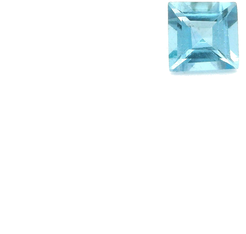 0.47 carat BLUE STEP cut Square Aquamarine (1)