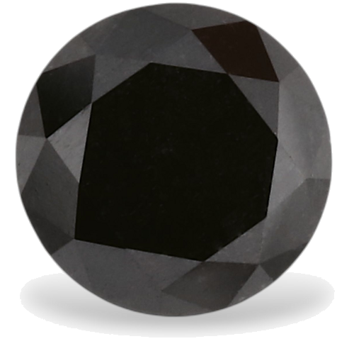 0.41 carat Fancy Black-VVS2 Excellent cut Natūralus Round Deimantas (1)