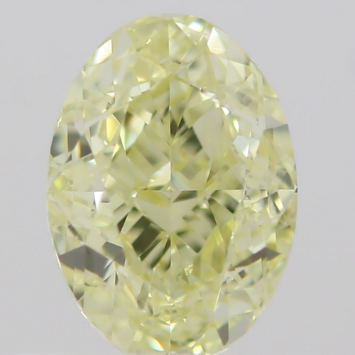 0.5 carat Fancy  Yellow-VVS1 Natūralus Oval Deimantas (1)