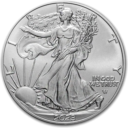1 oz Amerikos Erelis 2023 sidabrinė moneta (1)