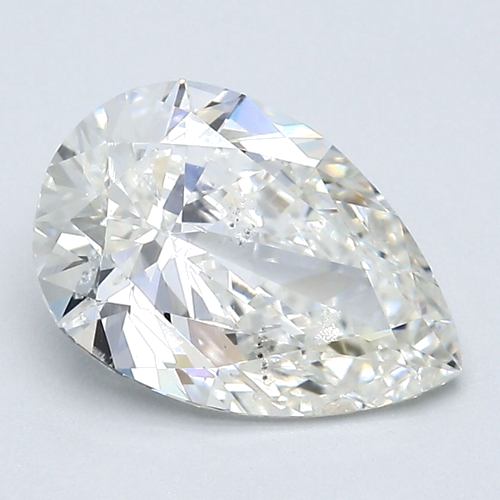 2.01 carat I-SI2 Natūralus Pear Deimantas (1)