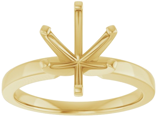 Sužadėtuvių Žiedas „Solitaire“ 585 Geltonojo Aukso Oval 10mm x 8mm (3)