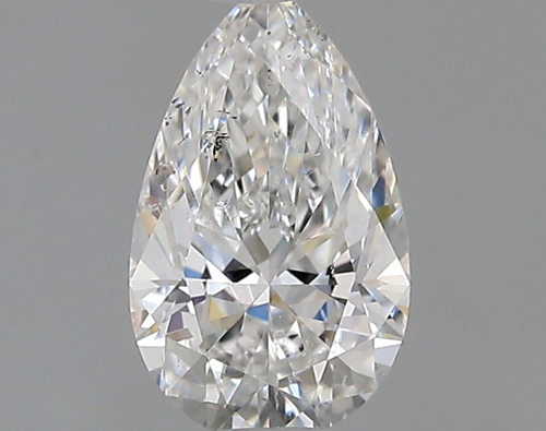0.6 carat F-SI2 Natūralus Pear Deimantas (1)