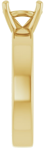 14K Yellow 8 mm Round Solitaire Engagement Ring Mounting (4)