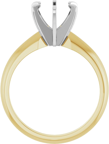 Sužadėtuvių Žiedas „Heavyweight Solitaire“ 14k yellow/white gold Round 7.5mm (2)