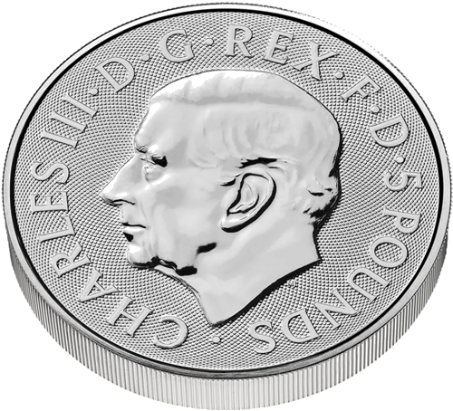 2025 Великобритания Королевские Тюдорские Звери: Ричмондская гончая 2 oz серебряная монета (5)