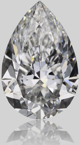 0.7 carat F-VVS2 Natūralus Pear Deimantas (1)