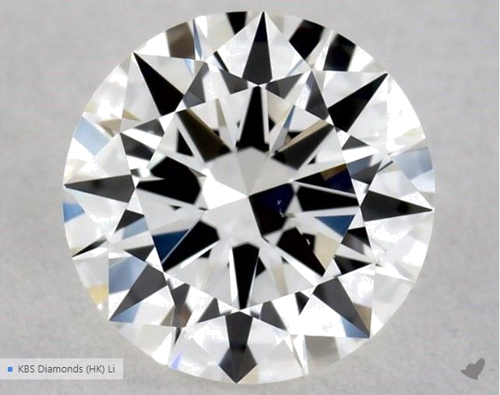 0.5 carat G-VS1 Excellent cut Natūralus Round Deimantas (1)