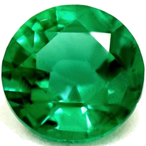 0.41 carat GREEN Round Smaragdas (1)