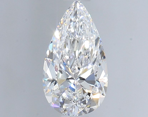 0.55 carat D-VVS2 Natūralus Pear Deimantas (1)
