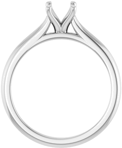 Sužadėtuvių Žiedas „Accented“ 14k white gold Oval 7mm x 5mm (2)