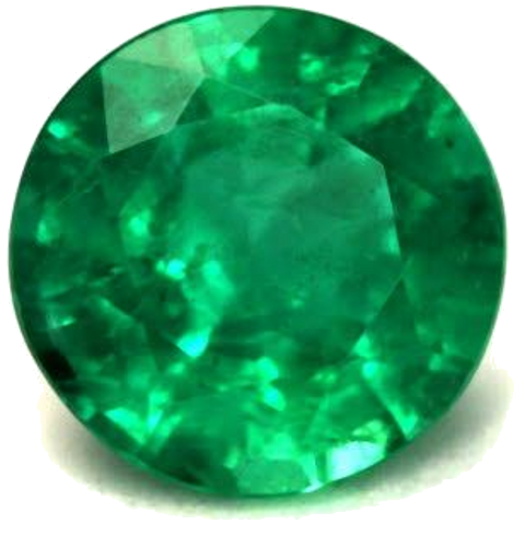 0.65 carat GREEN Round Smaragdas (1)