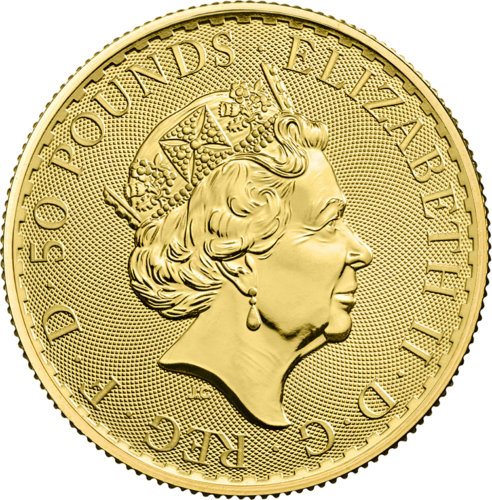 1/2 oz Lielbritānijas .9999 zelta monēta -  Britānija 2023 (2)