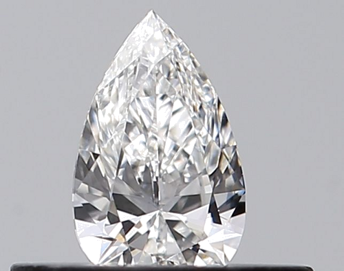 0.24 carat F-VVS2 Natūralus Pear Deimantas (1)
