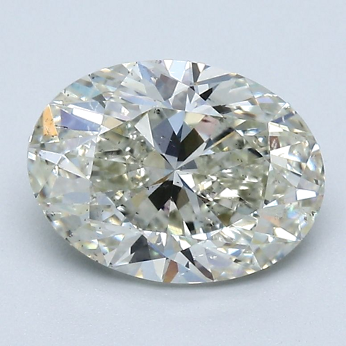 2.01 carat K-SI1 Natūralus Oval Deimantas (1)