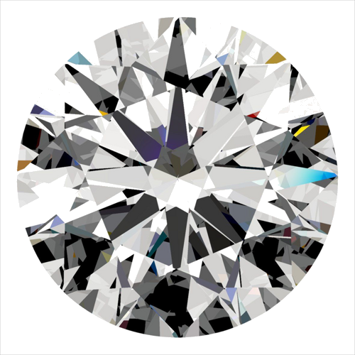 0.45 carat H-SI1 Excellent cut Natūralus Round Deimantas (1)