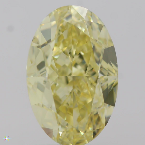 2.0 carat Fancy Intense  Yellow-SI2 Natūralus Oval Deimantas (1)