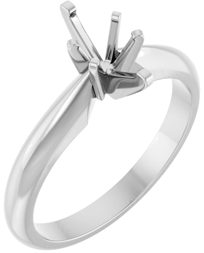 Sužadėtuvių Žiedas „Solitaire“ 14k white gold Marquise 8mm x 4mm (1)