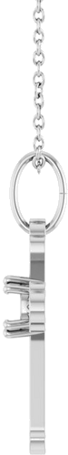 Pakabukas „Accented Cross“ 14k white gold Round 4.2mm (3)