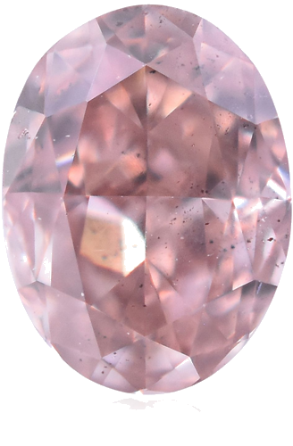 0.15 carat Fancy  Pink-SI2 Natūralus Oval Deimantas (1)