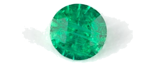 0.13 carat GREEN Round Smaragdas (1)