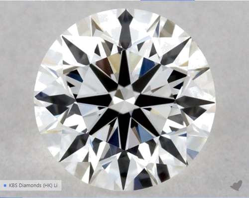 0.5 carat G-VVS2 Excellent cut Natūralus Round Deimantas (1)