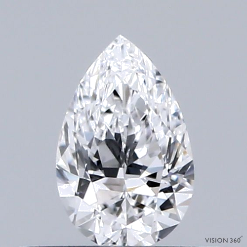 0.31 carat D-IF Natūralus Pear Deimantas (1)