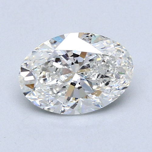 1.7 carat G-SI2 Natūralus Oval Deimantas (1)
