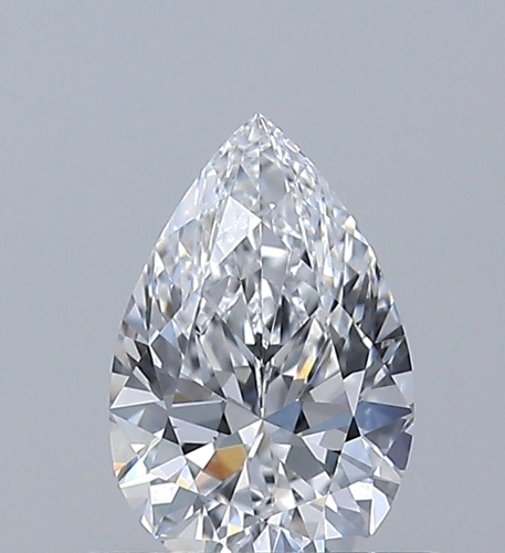 0.5 carat D-IF Natūralus Pear Deimantas (1)