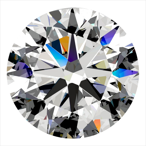 0.4 carat F-SI1 Very Good cut Natūralus Round Deimantas (1)