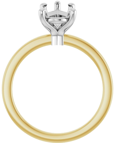 Sužadėtuvių Žiedas „Solitaire“ 14k yellow/white gold Pear 11.5mm x 7mm (2)