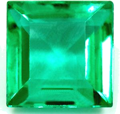 0.64 carat GREEN Square Smaragdas (1)