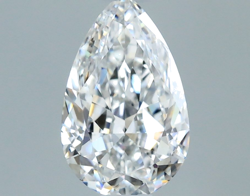0.5 carat E-VVS2 Natūralus Pear Deimantas (1)