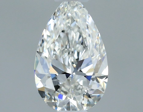 0.3 carat F-VVS2 Natūralus Pear Deimantas (1)