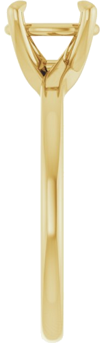 Sužadėtuvių Žiedas 14k yellow gold Oval 8mm x 6mm (4)