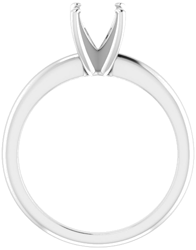 Sužadėtuvių Žiedas „Solitaire“ 585 Baltojo Aukso Square 5mm (2)