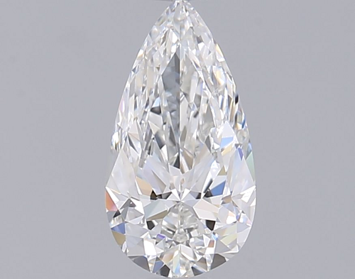 0.69 carat F-VVS2 Natūralus Pear Deimantas (1)
