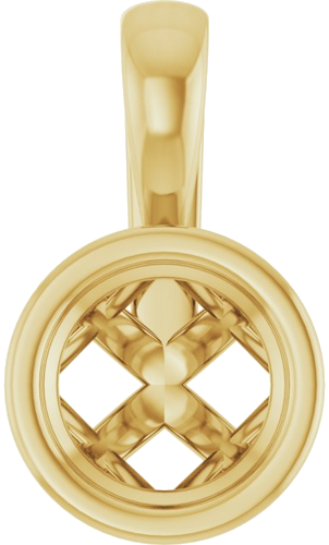 Pakabukas „Solitaire“ 14k yellow gold Round 5.5mm (1)