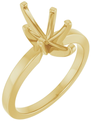 Sužadėtuvių Žiedas „Solitaire“ 585 Geltonojo Aukso Marquise 12mm x 6mm (1)