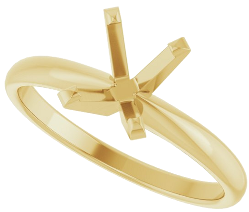 Sužadėtuvių Žiedas „Solitaire“ 585 Geltonojo Aukso Oval 8mm x 6mm (5)