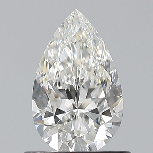 0.7 carat H-VVS2 Natūralus Pear Deimantas (1)