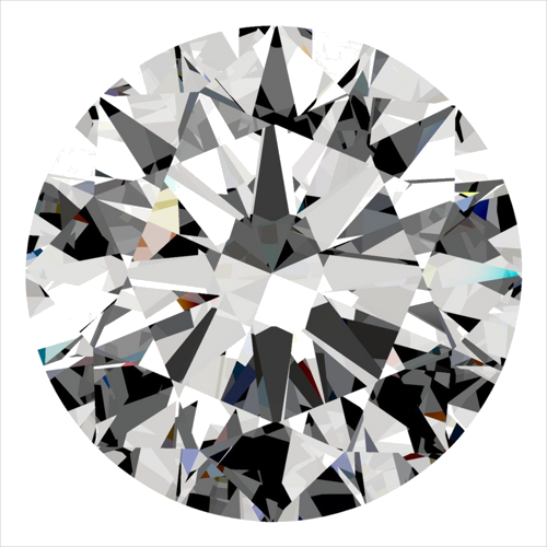 0.4 carat F-VVS2 Excellent cut Natūralus Round Deimantas (1)